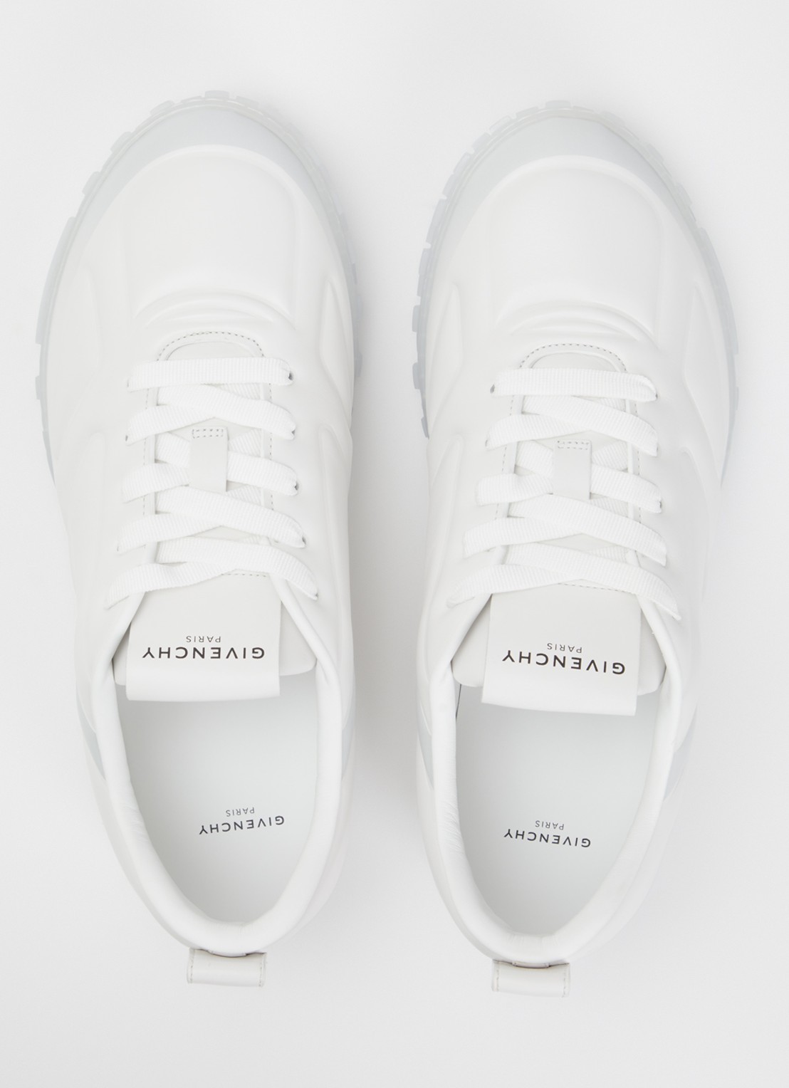 Givenchy Glide sneaker van kalfsleer met logo - detail 2 wit