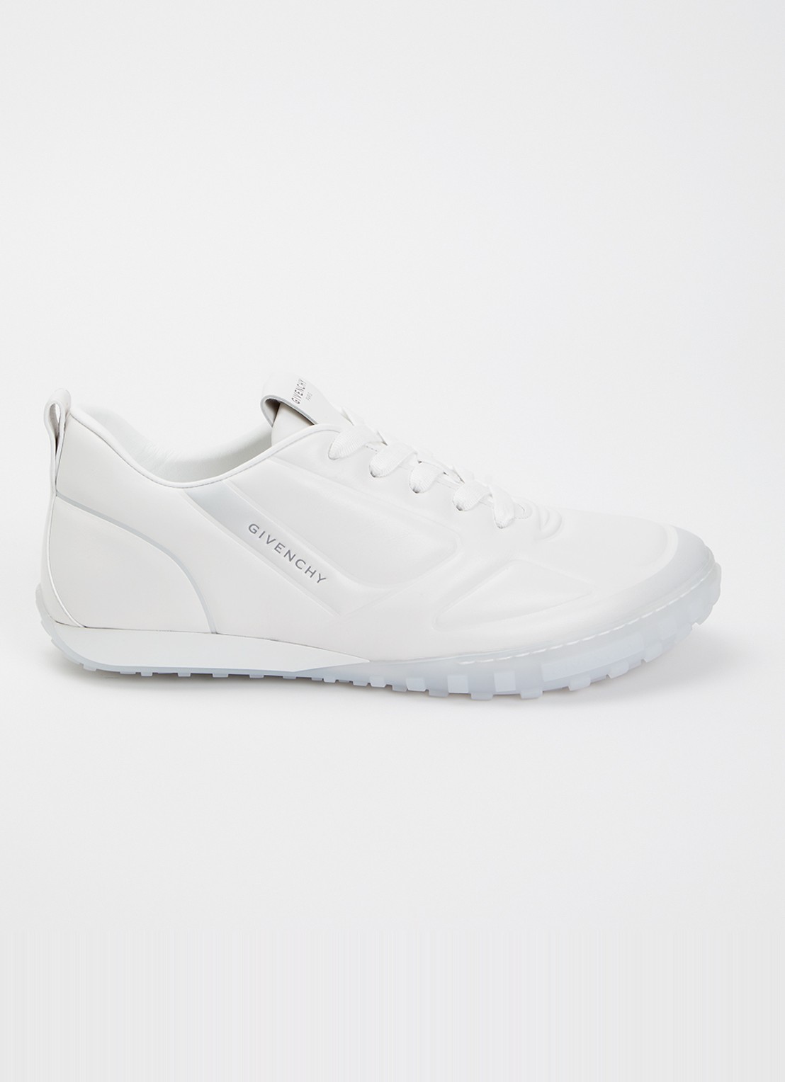 Givenchy Glide sneaker van kalfsleer met logo - voorkant 6 wit