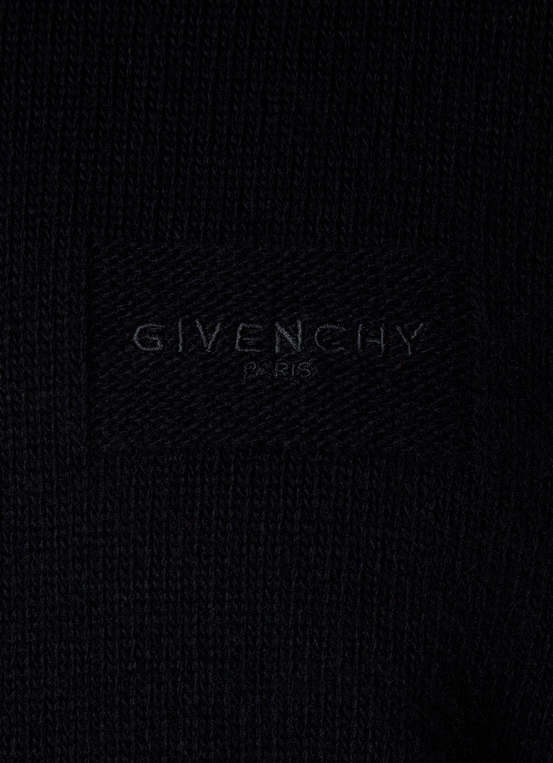 Givenchy Grofgebreide trui in kasjmierblend met logo - detail 3 zwart