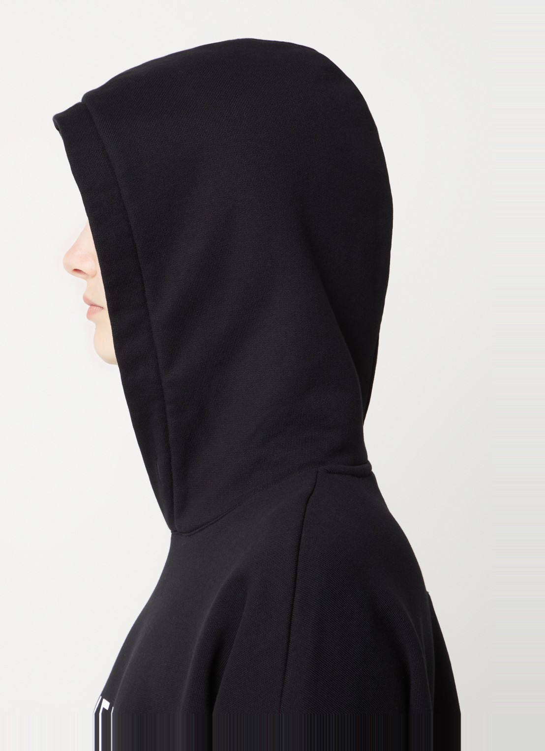 Givenchy Hoodie met logoprint en gerafelde zoom - detail 5 zwart