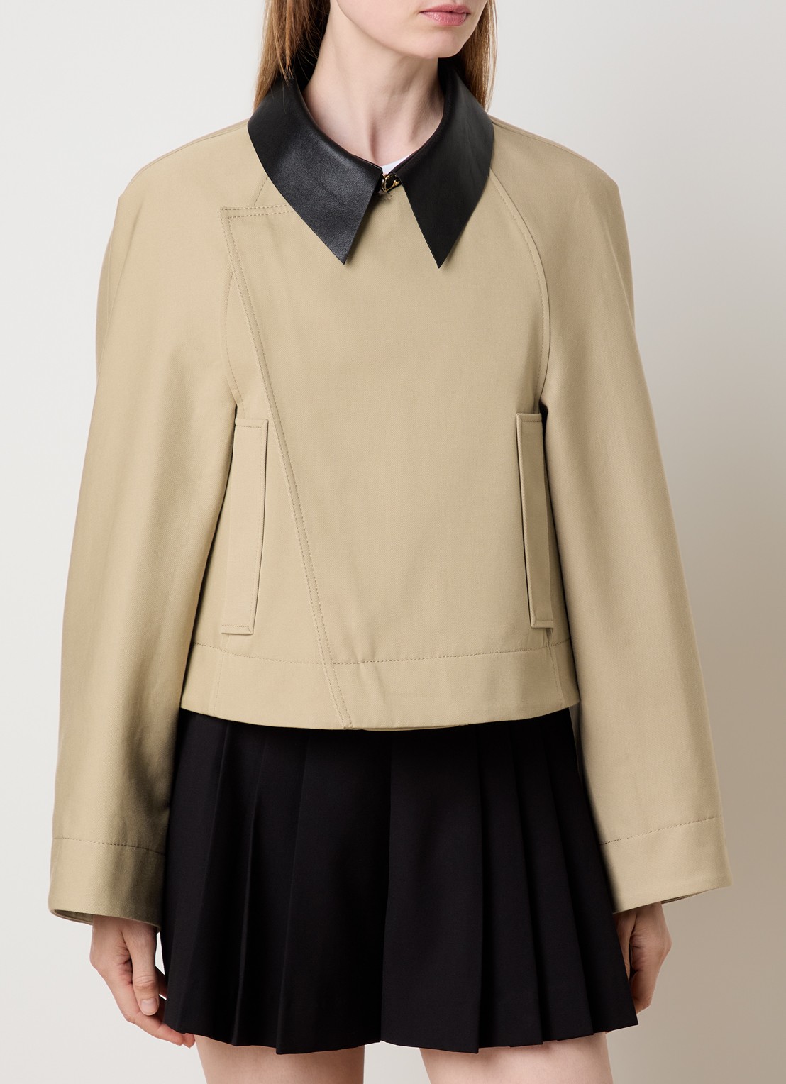 Givenchy Jack in wolblend met steekzakken - detail 2 beige