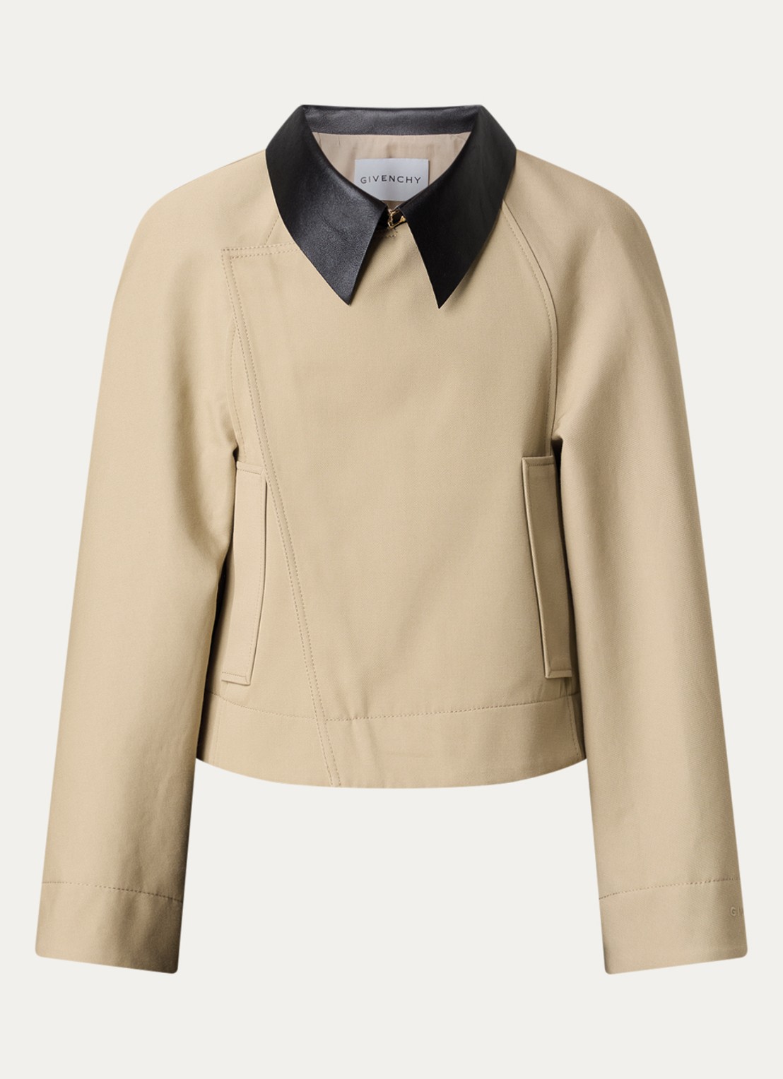 Givenchy Jack in wolblend met steekzakken - voorkant 5 beige