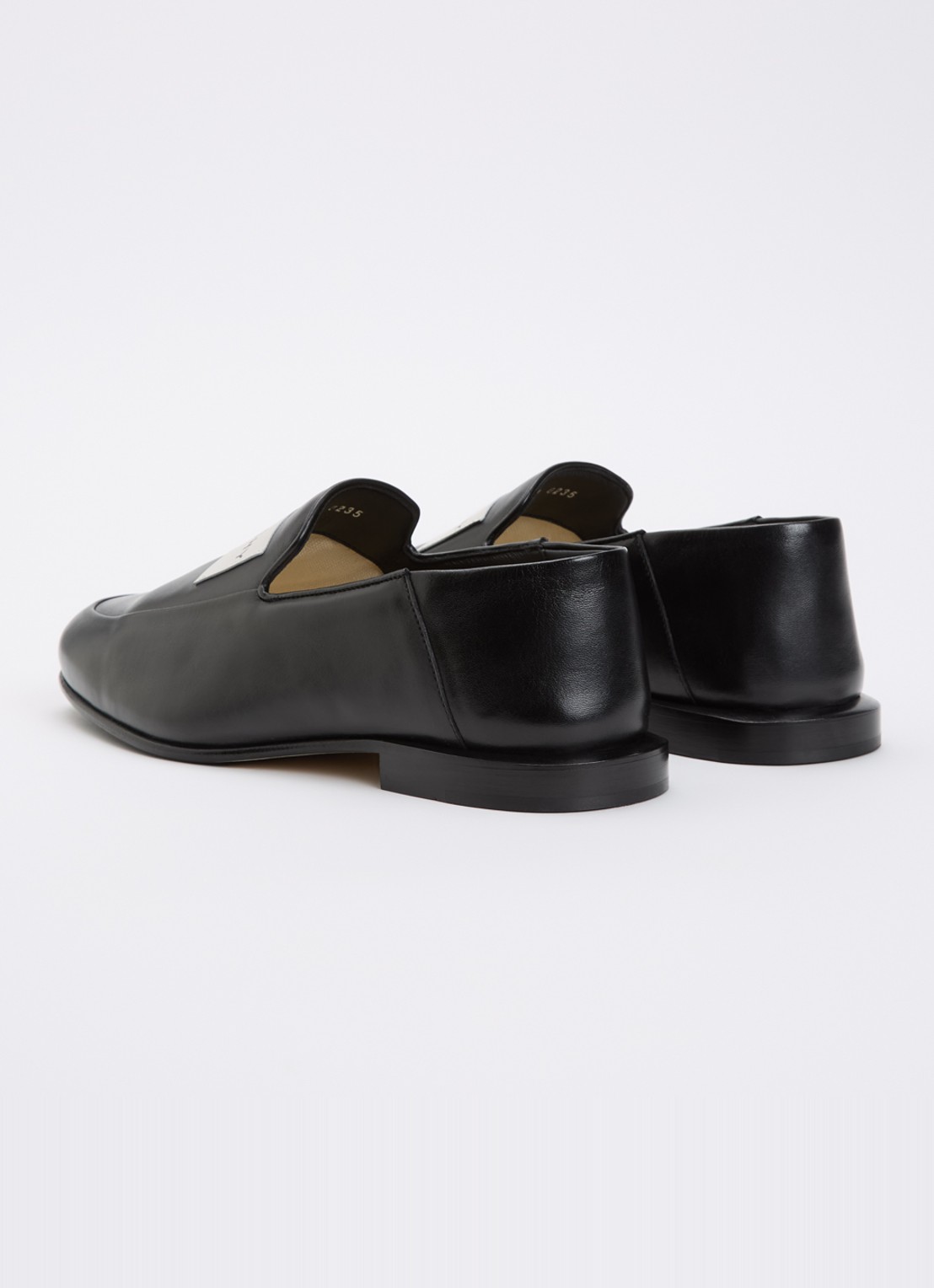 Givenchy Label loafer van lamsleer met logo - achterkant 5 zwart
