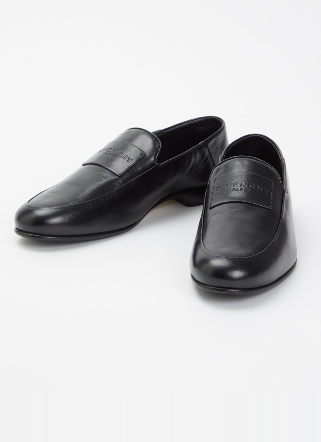 Givenchy Label loafer van lamsleer - detail 3 zwart