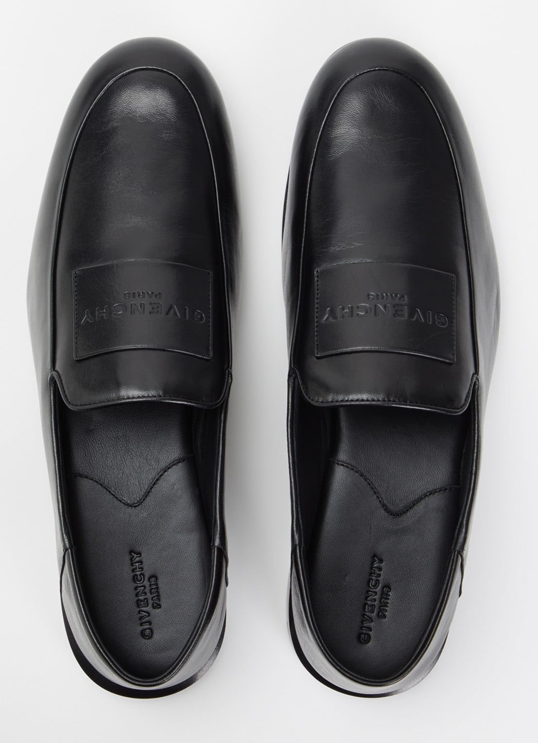 Givenchy Label loafer van lamsleer - detail 4 zwart