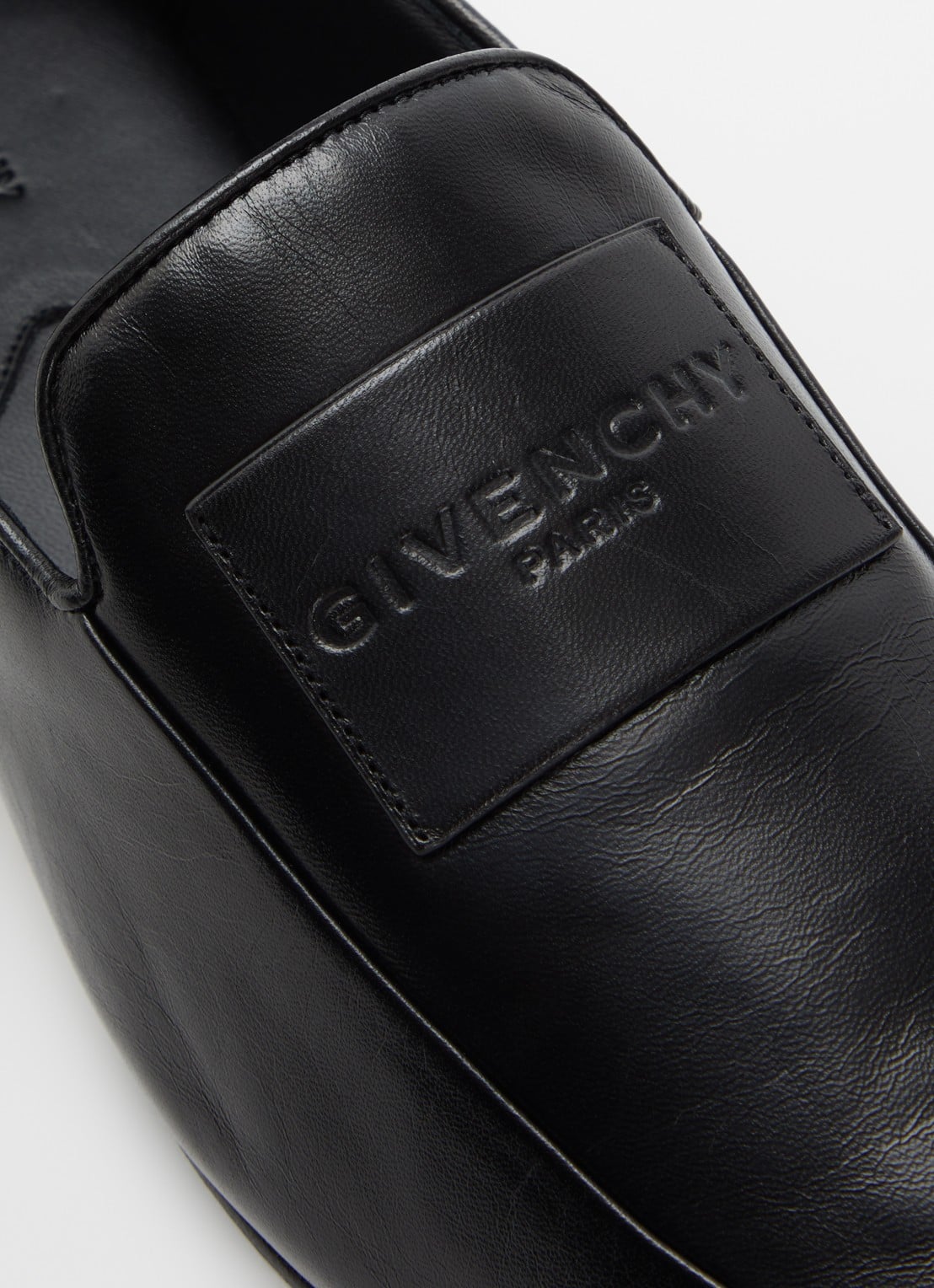 Givenchy Label loafer van lamsleer - detail 6 zwart