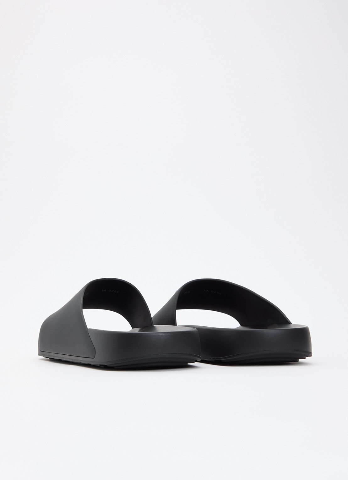 Givenchy Label Slide slipper met logo - achterkant 6 zwart