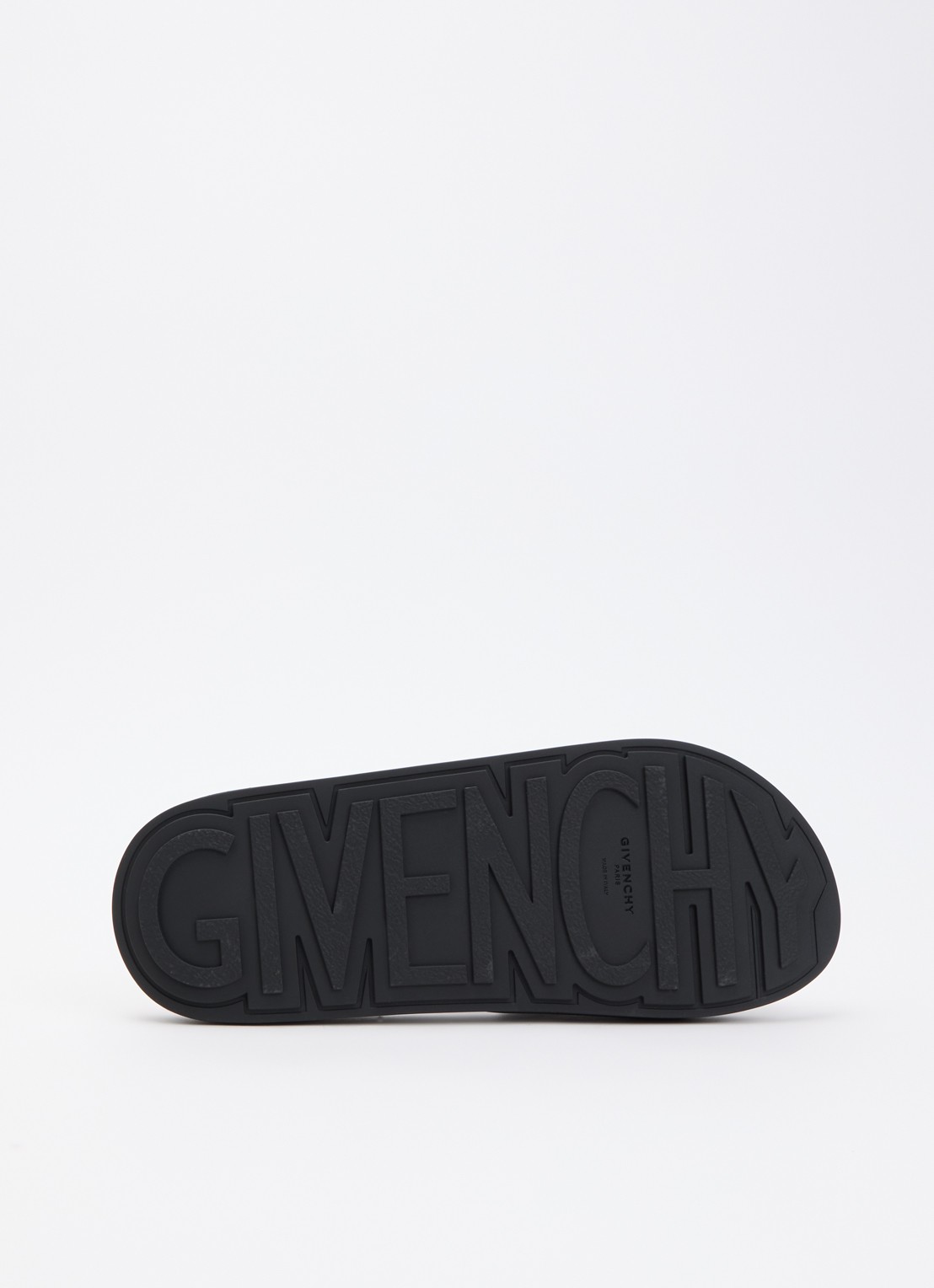 Givenchy Label Slide slipper met logo - detail 4 zwart