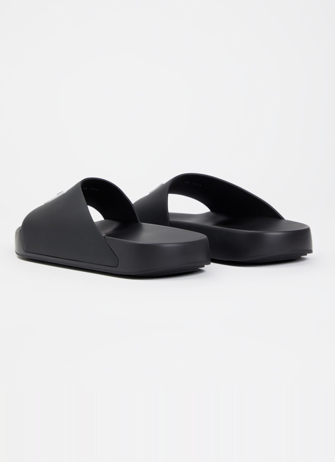 Givenchy Label Slide slipper met logo - achterkant zwart