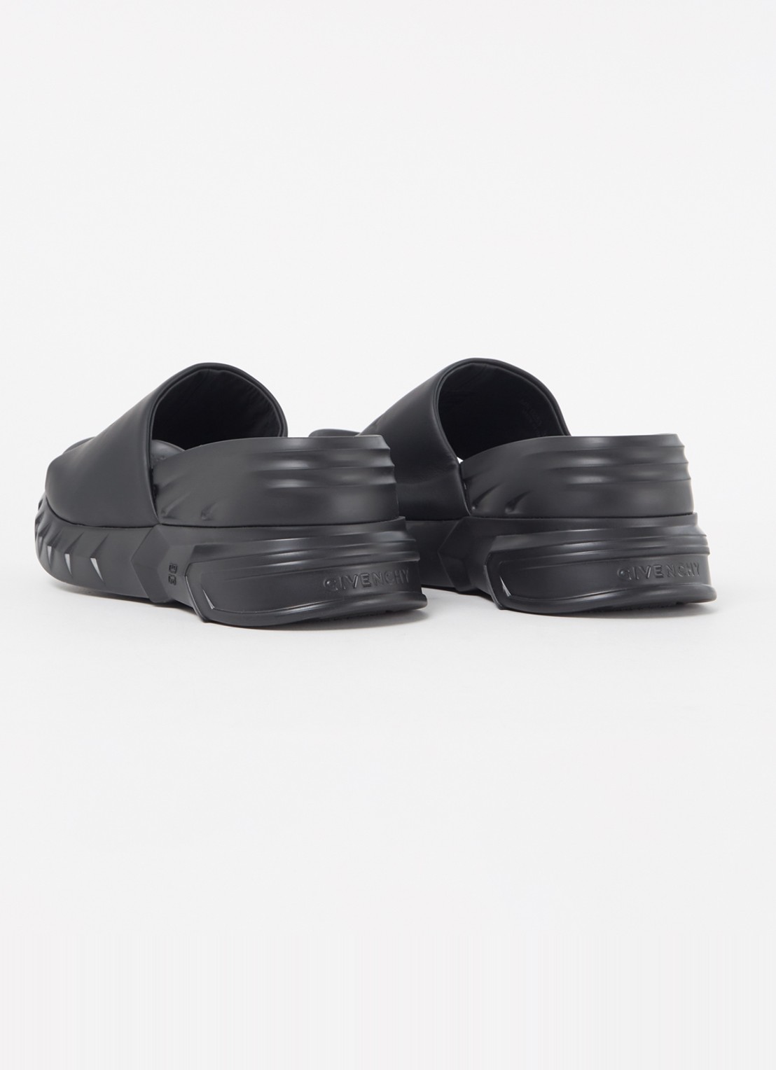 Givenchy Marshmallow slipper met logo - achterkant 2 zwart