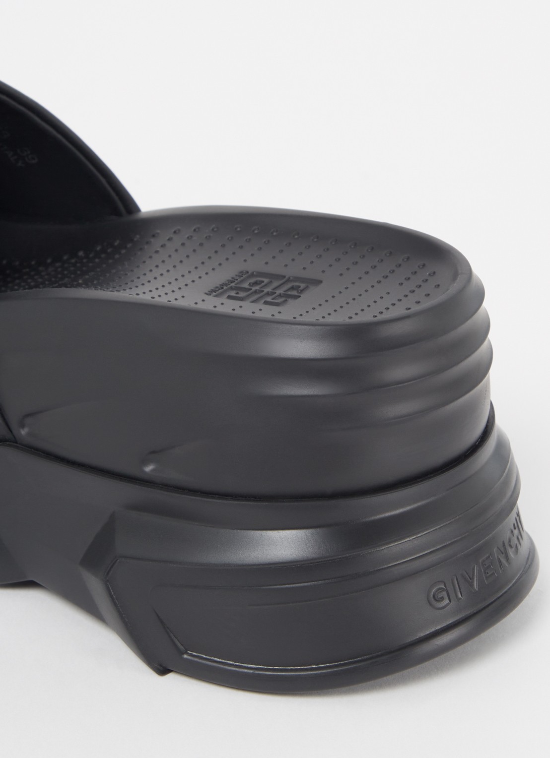 Givenchy Marshmallow slipper met logo - detail 6 zwart