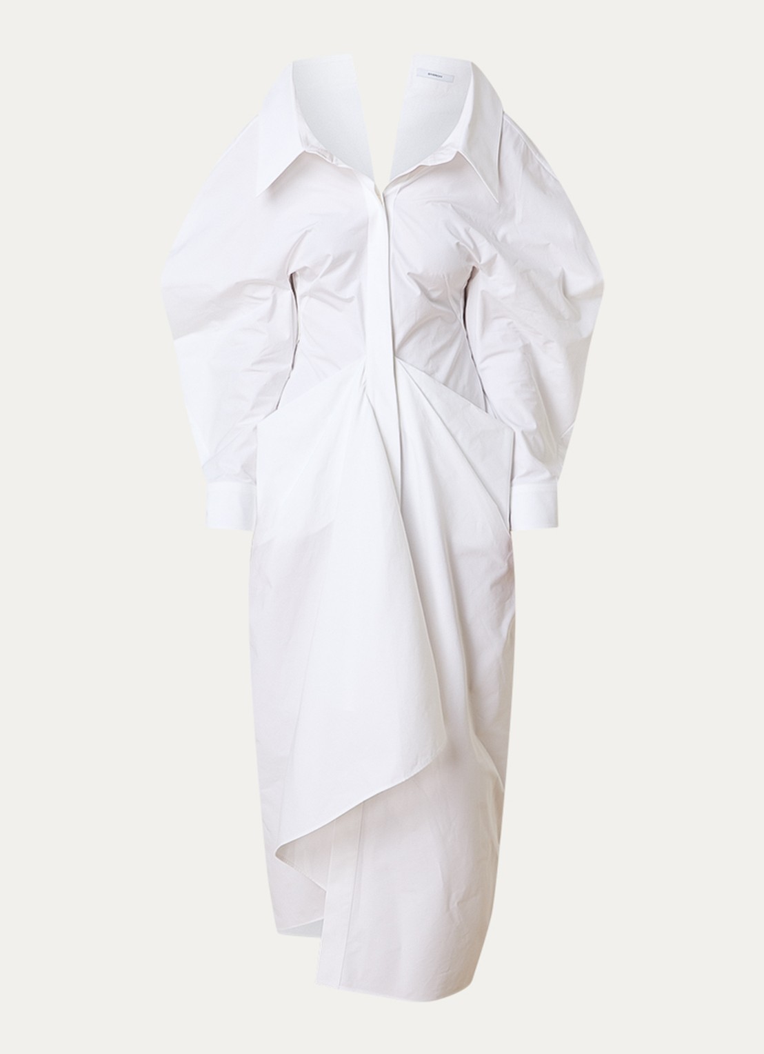 Givenchy Midi blouse jurk met kraag - voorkant 2 wit