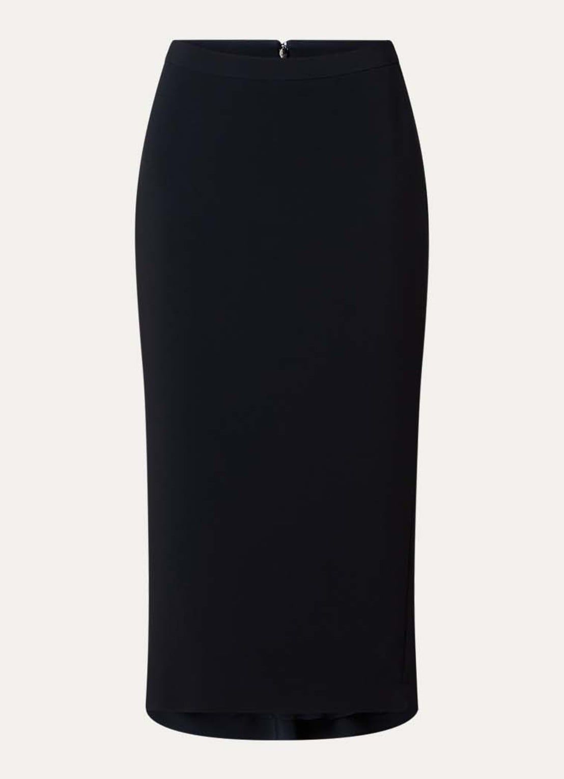 Givenchy Midi kokerrok met asymmetrisch detail - voorkant 3 zwart