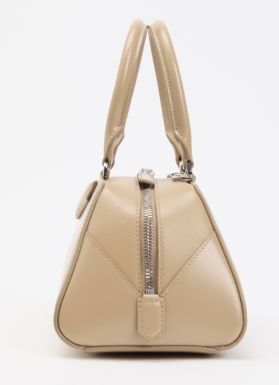 Givenchy Mini Antigona East-West handtas van kalfsleer met afneembare schouderriem - detail 5 beige