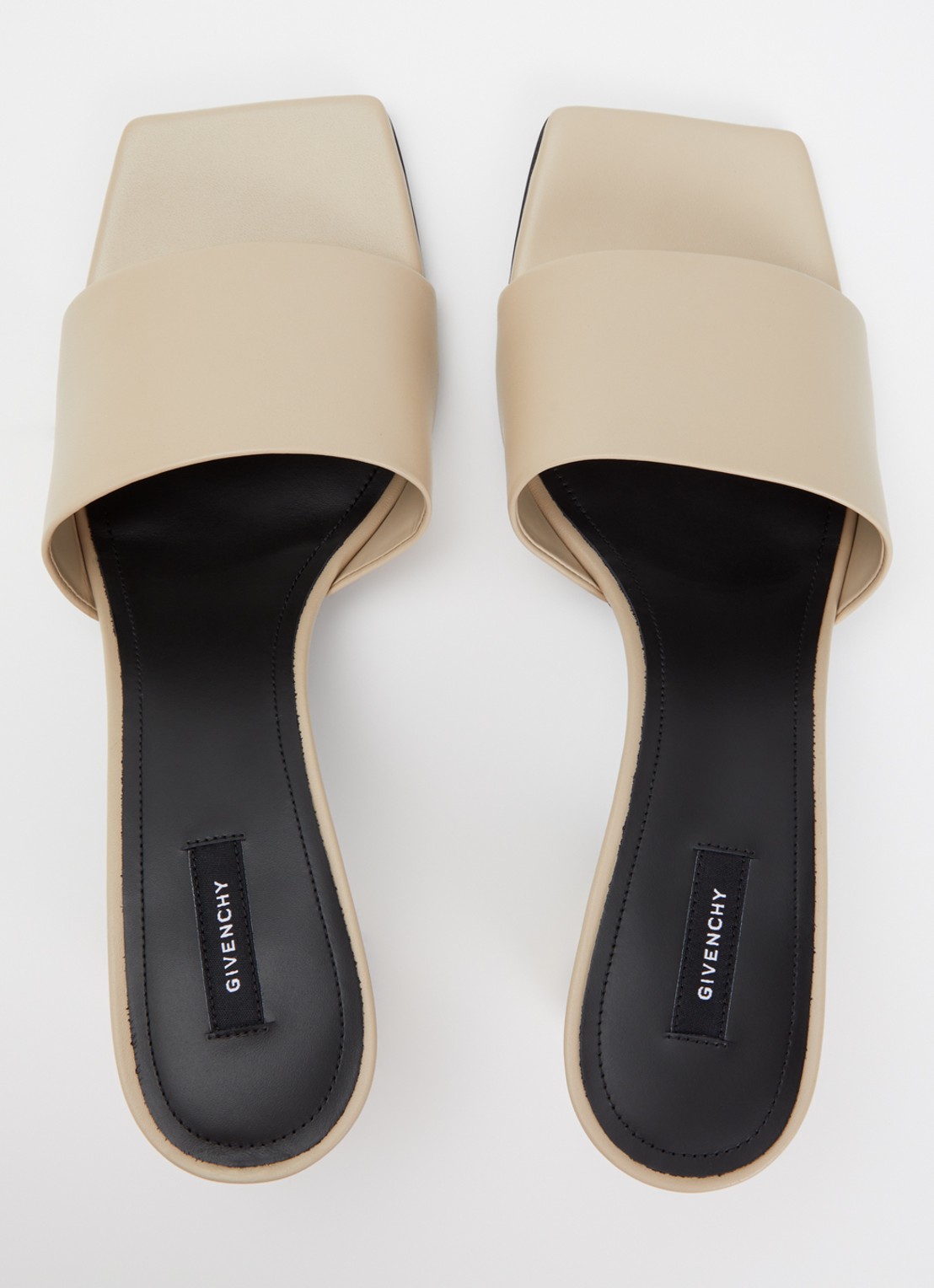 Givenchy Muiltje van kalfsleer met metallic details - detail 2 beige