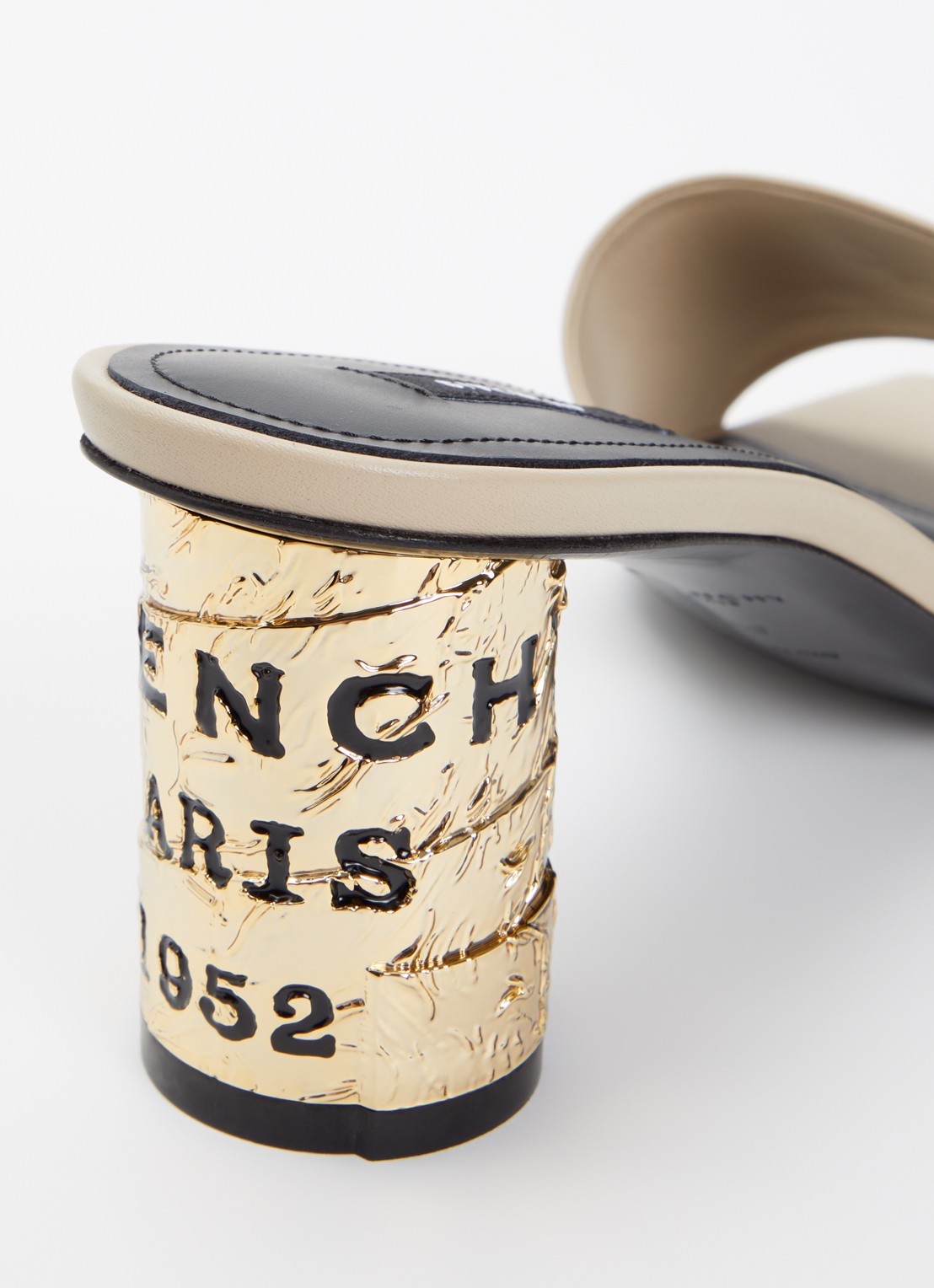 Givenchy Muiltje van kalfsleer met metallic details - detail 4 beige