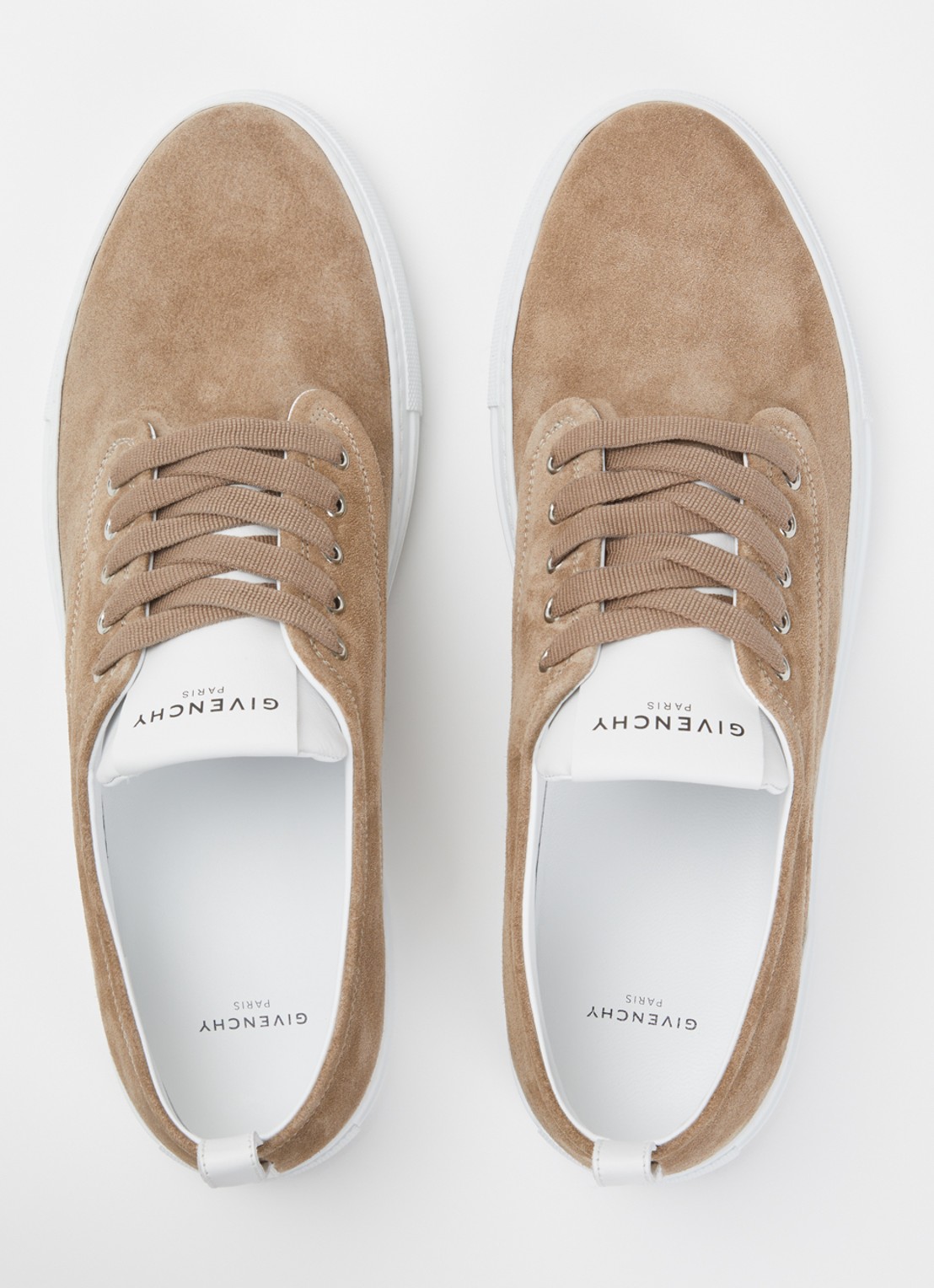 Givenchy New City sneaker van suède - detail 4 lichtbruin