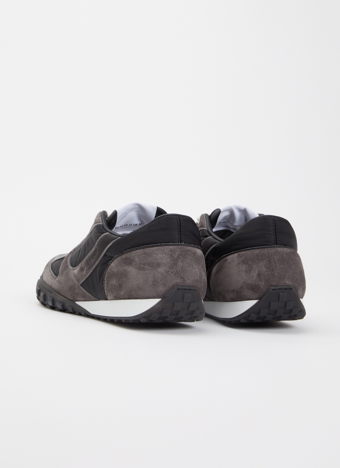 Givenchy New Glide sneaker met details van kalfssuède en logo - achterkant 5 taupe