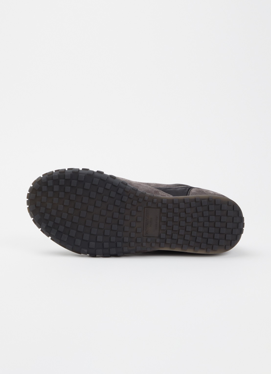 Givenchy New Glide sneaker met details van kalfssuède en logo - detail 3 taupe
