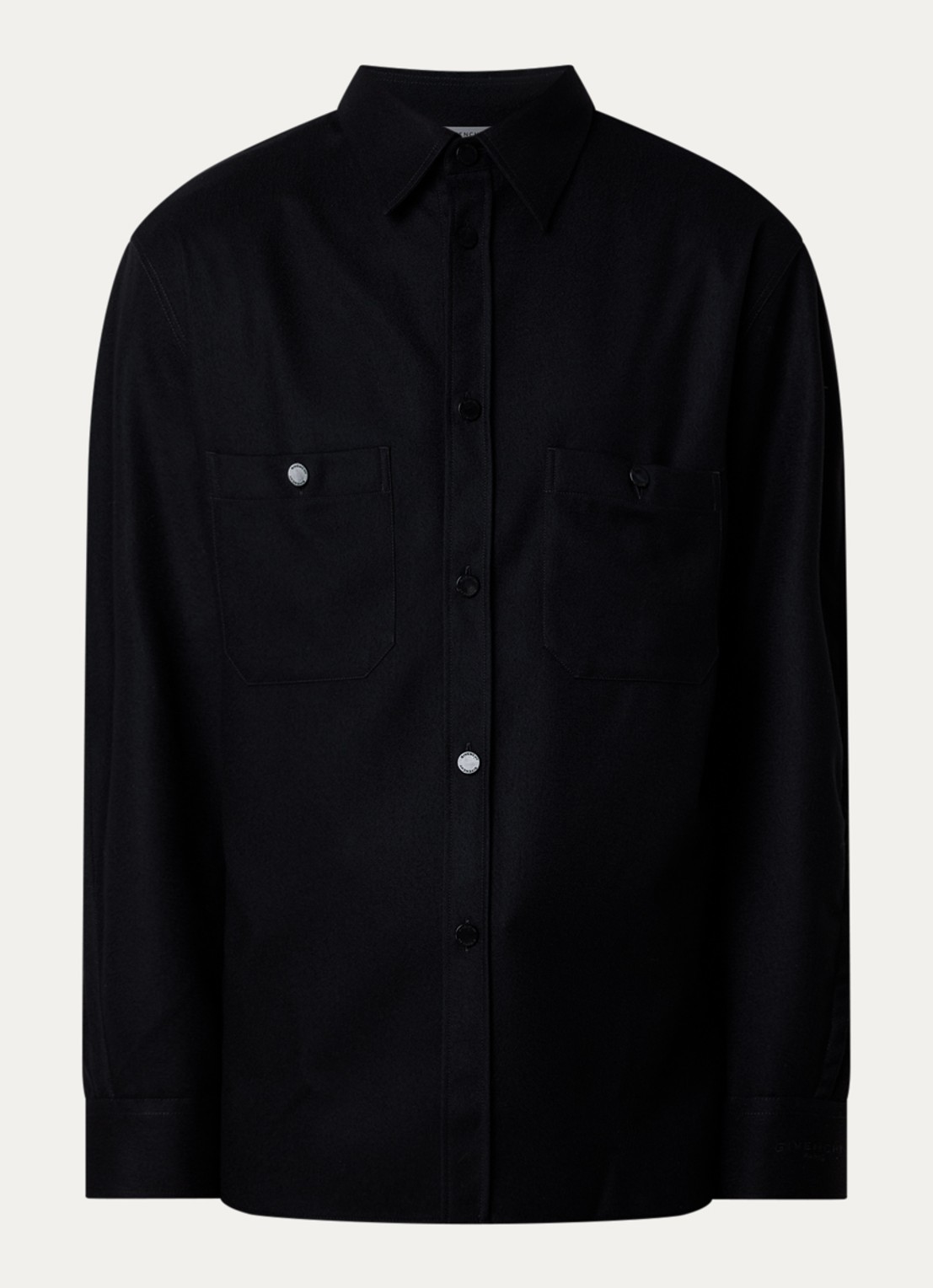 Givenchy Overshirt met borstzakken - voorkant 3 zwart