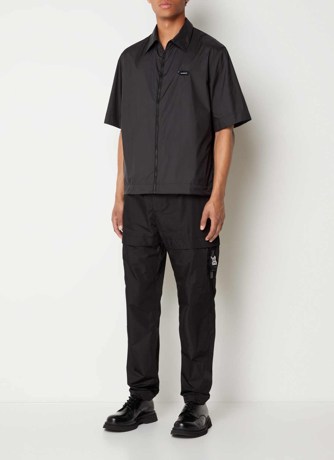 Givenchy Oversized fit overhemd met logo - voorkant 5 zwart