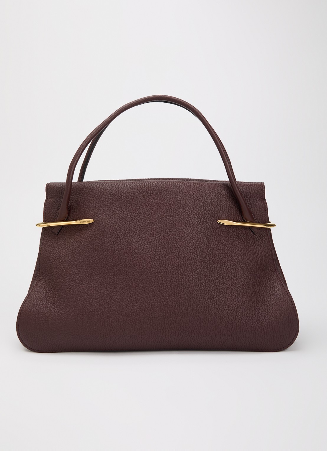 Givenchy Pinch Large handtas van kalfsleer met structuur - voorkant 6 aubergine