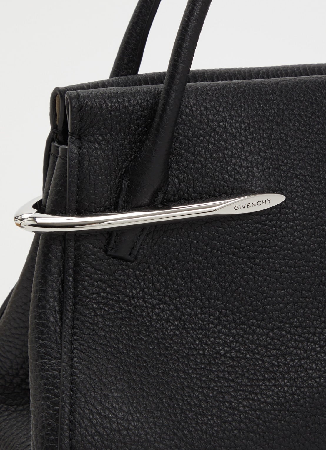 Givenchy Pinch Medium handtas van leer met afneembare schouderriem - detail 7 zwart