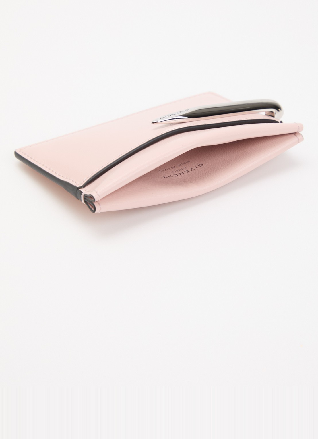 Givenchy Pinch pasjeshouder van kalfsleer  - voorkant 2 lichtroze