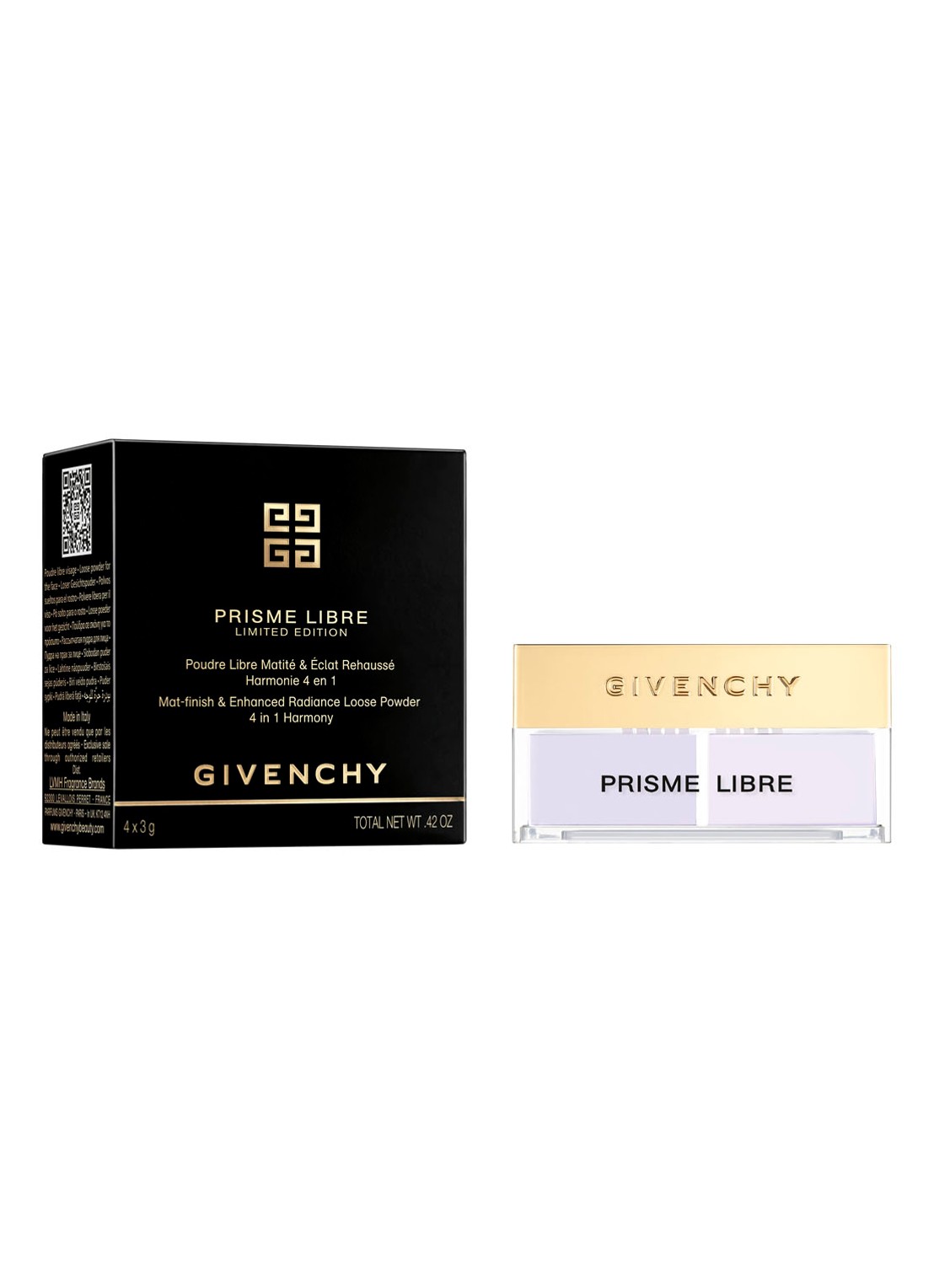 Givenchy Prisme Libre loose powder XMAS 21 - Limited Edition losse poeder  - voorkant 2 11 sparkling lilac