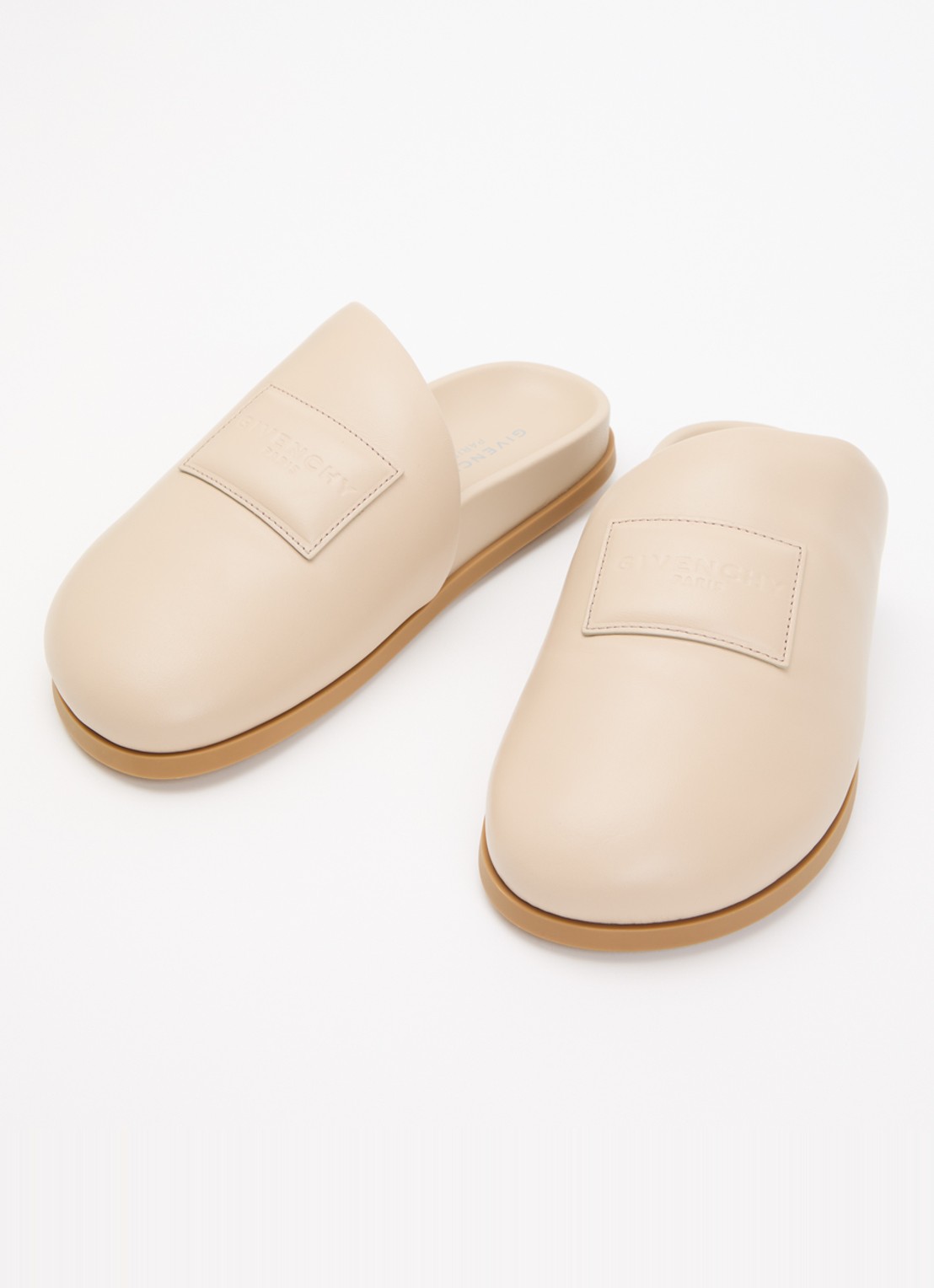 Givenchy Puffy muiltje van lamsleer - detail beige
