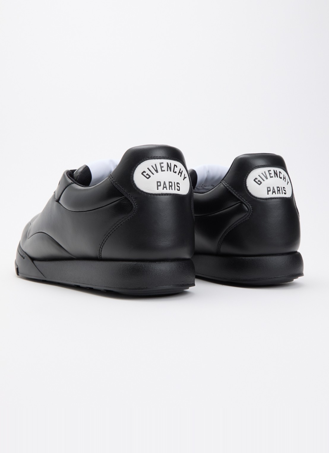 Givenchy Puffy Yard sneaker van lamsleer met logo - achterkant 6 zwart