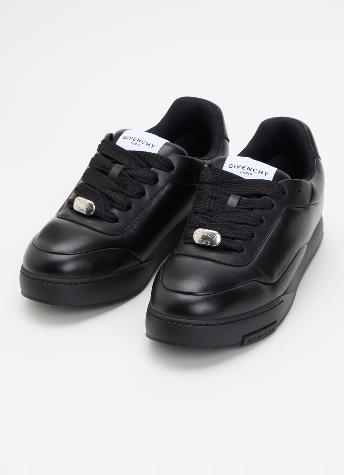 Givenchy Puffy Yard sneaker van lamsleer met logo - detail 2 zwart