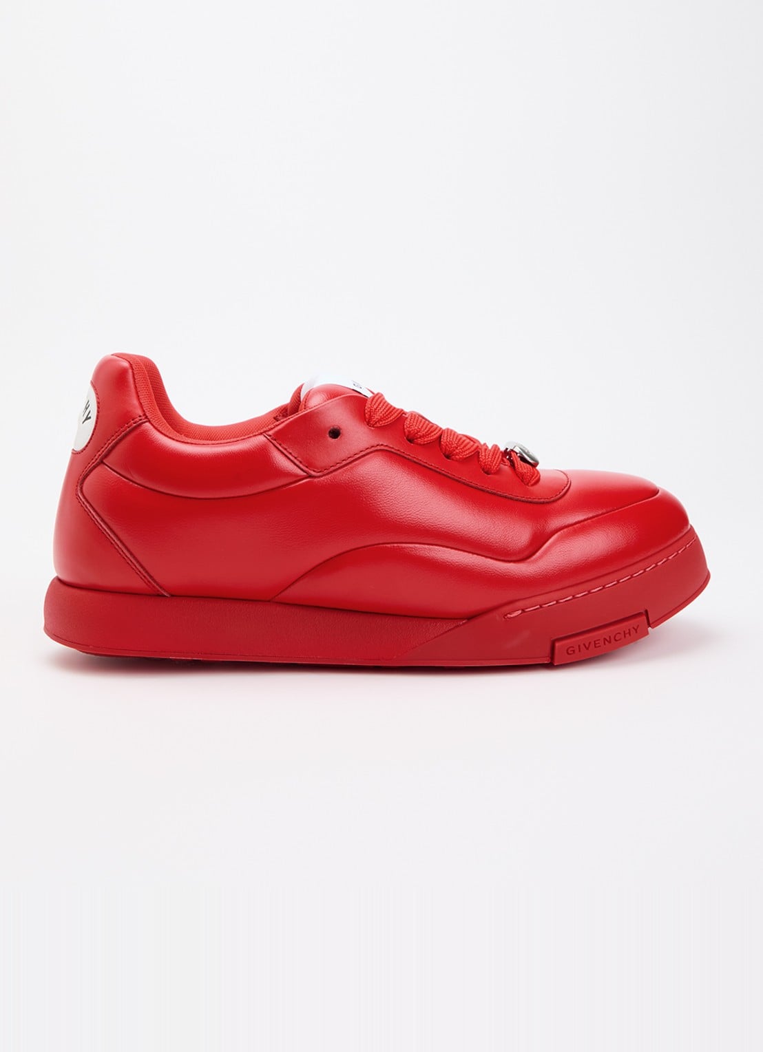 Givenchy Puffy Yard sneaker van lamsleer met logo - voorkant 6 rood