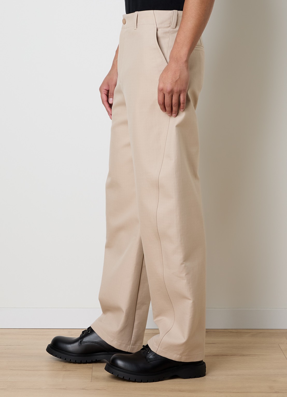 Givenchy Regular fit chino met paspelzak - detail 4 beige
