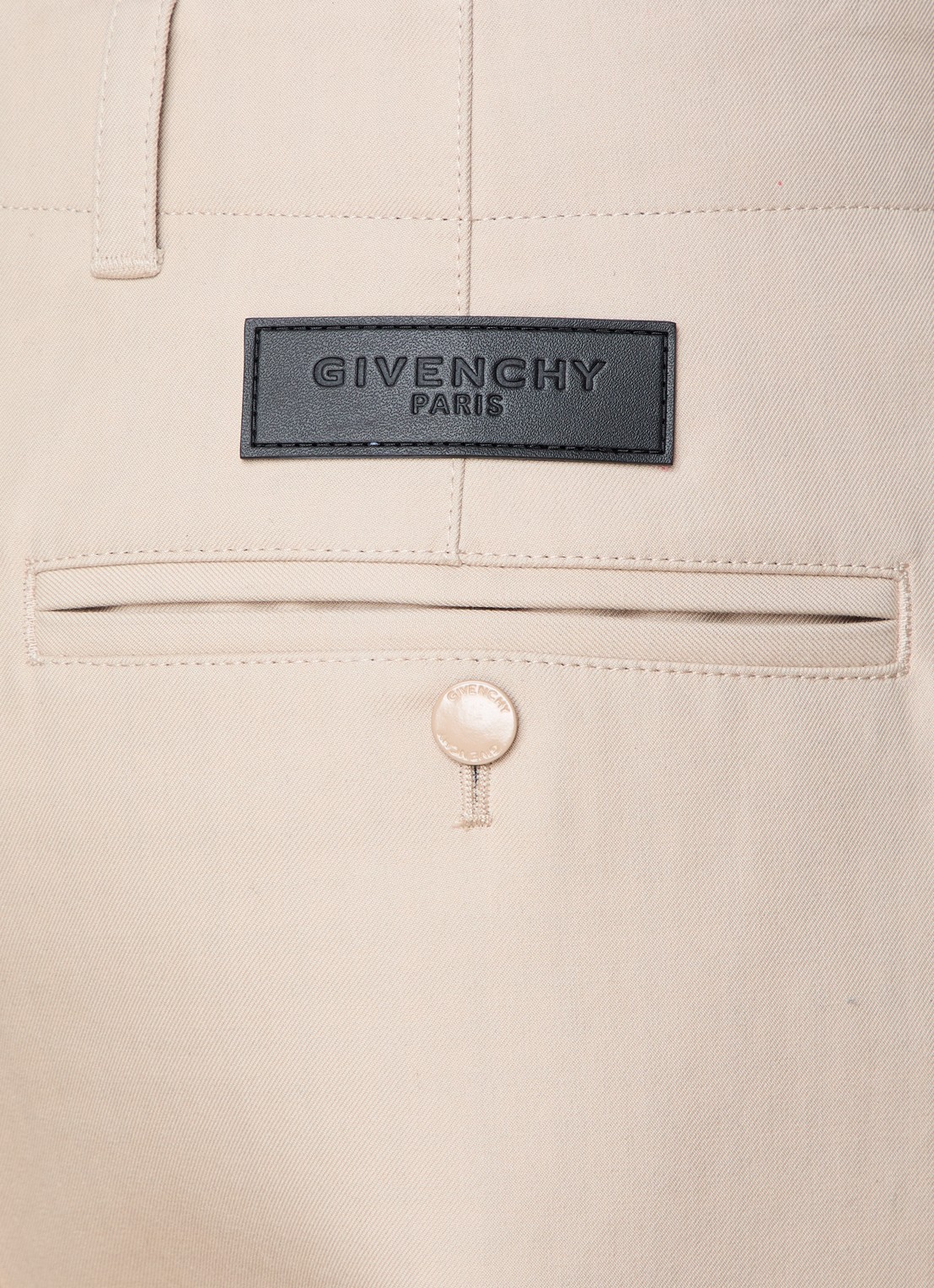 Givenchy Regular fit chino met paspelzak - detail 5 beige