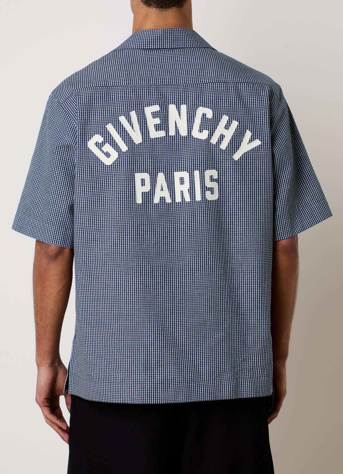 Givenchy Regular fit overhemd met ruitdessin - detail 4 indigo
