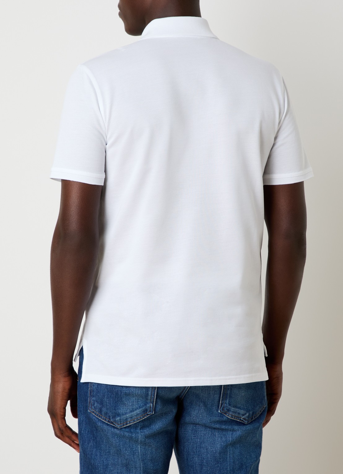 Givenchy Regular fit polo van piqué katoen met logo - achterkant wit