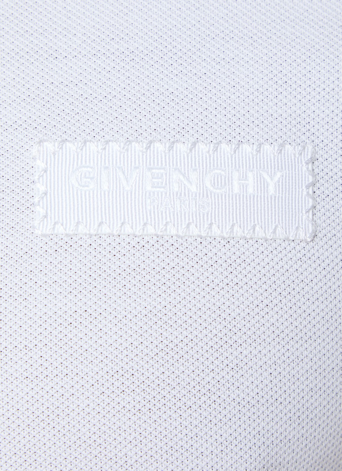 Givenchy Regular fit polo van piqué katoen met logo - detail 3 wit