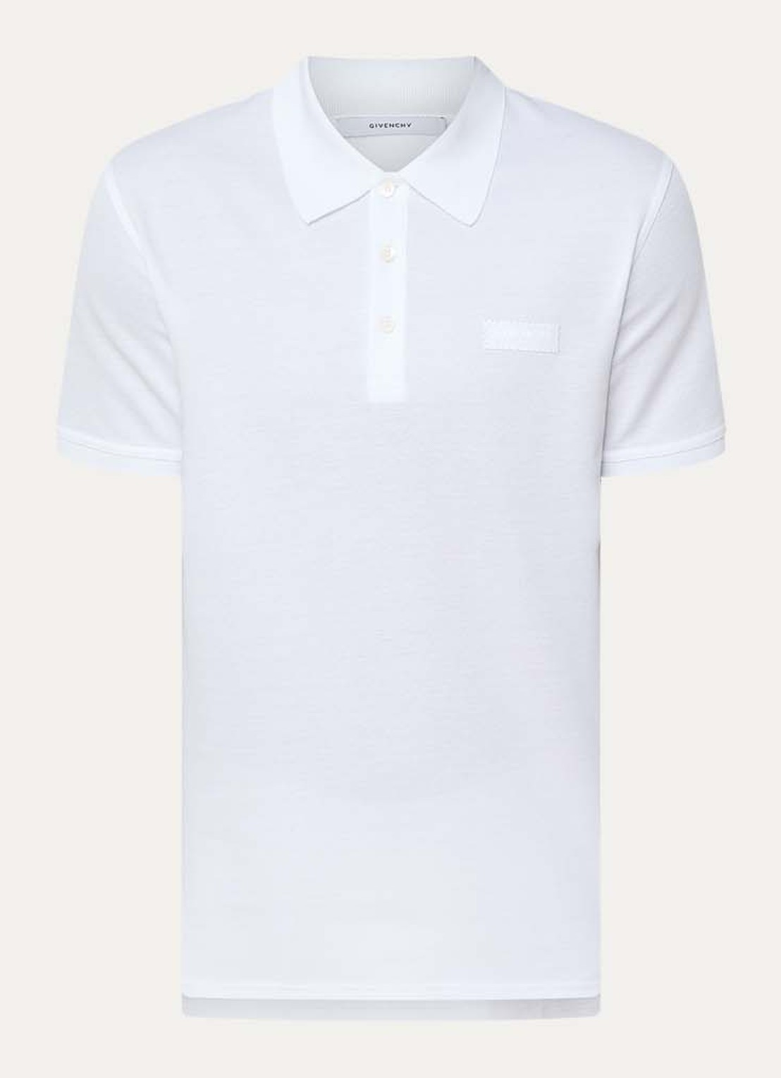 Givenchy Regular fit polo van piqué katoen met logo - voorkant 4 wit