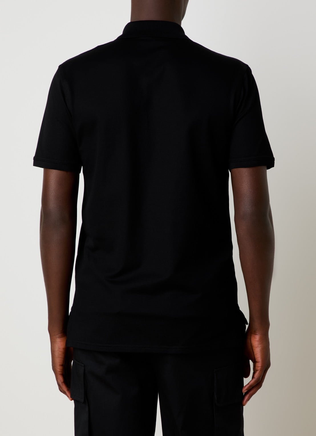 Givenchy Regular fit polo van piqué katoen met logo - achterkant 3 zwart