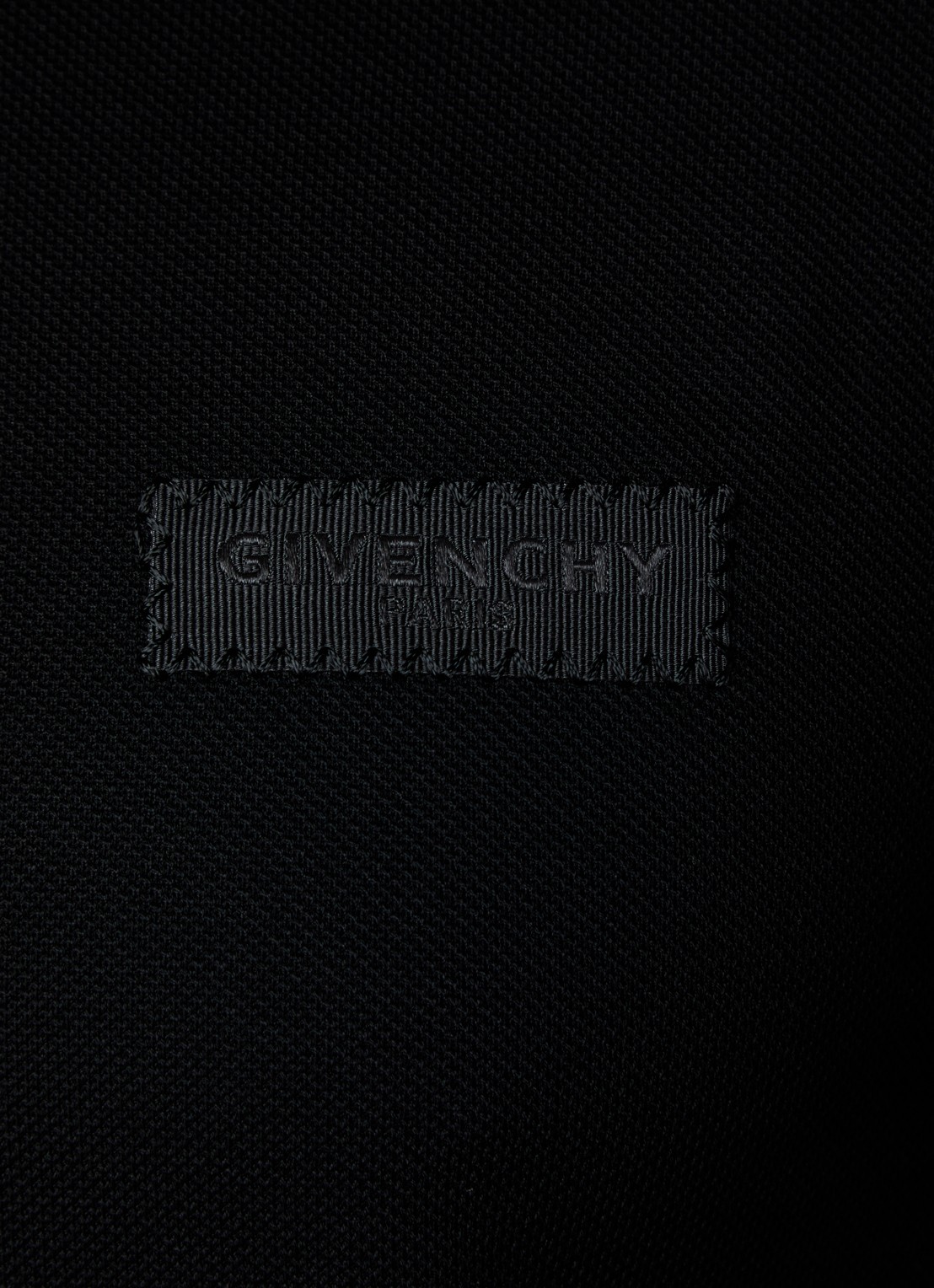 Givenchy Regular fit polo van piqué katoen met logo - detail 2 zwart