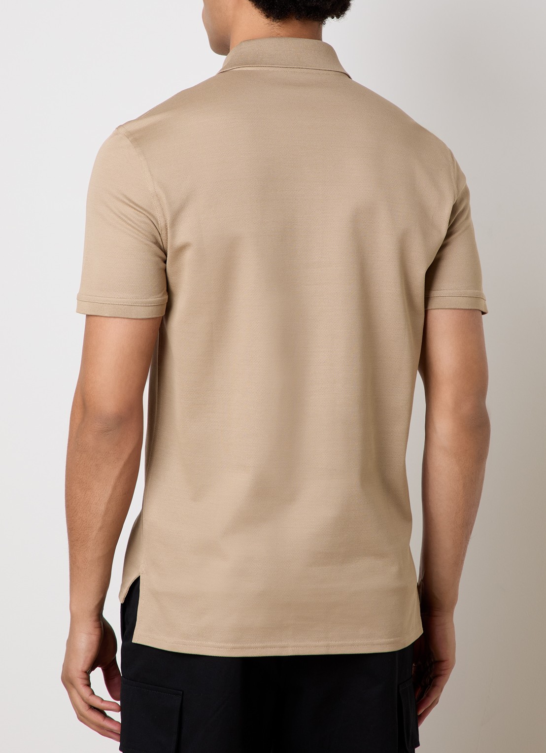 Givenchy Regular fit polo van piqué katoen met logo - achterkant 5 beige