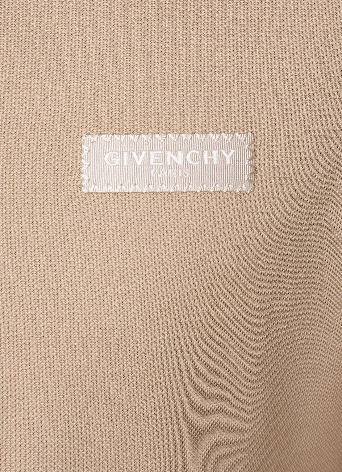 Givenchy Regular fit polo van piqué katoen met logo - detail 4 beige