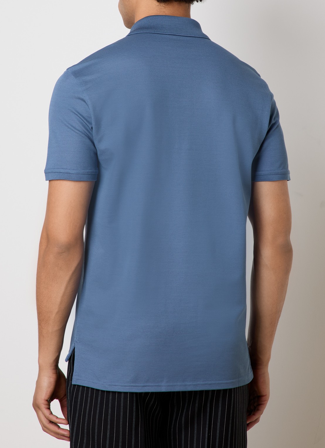 Givenchy Regular fit polo van piqué katoen met logo - achterkant 3 blauw