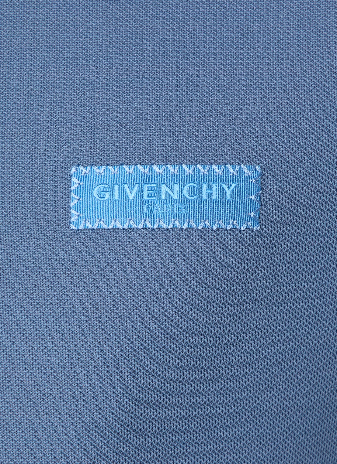 Givenchy Regular fit polo van piqué katoen met logo - detail 5 blauw
