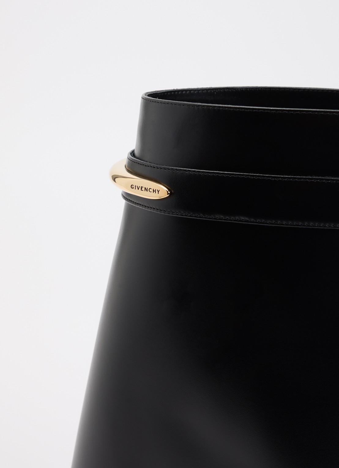 Givenchy Shark enkellaarsje van kalfsleer - detail 3 zwart