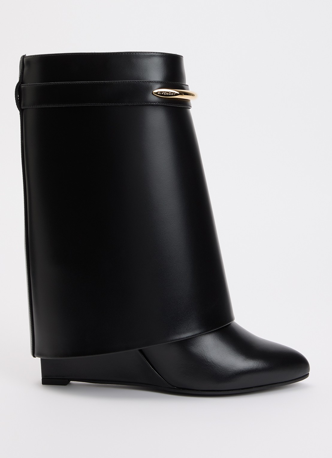 Givenchy Shark enkellaarsje van kalfsleer - voorkant 5 zwart