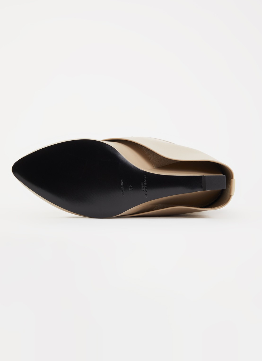 Givenchy Shark enkellaarsje van kalfsleer - detail 3 beige