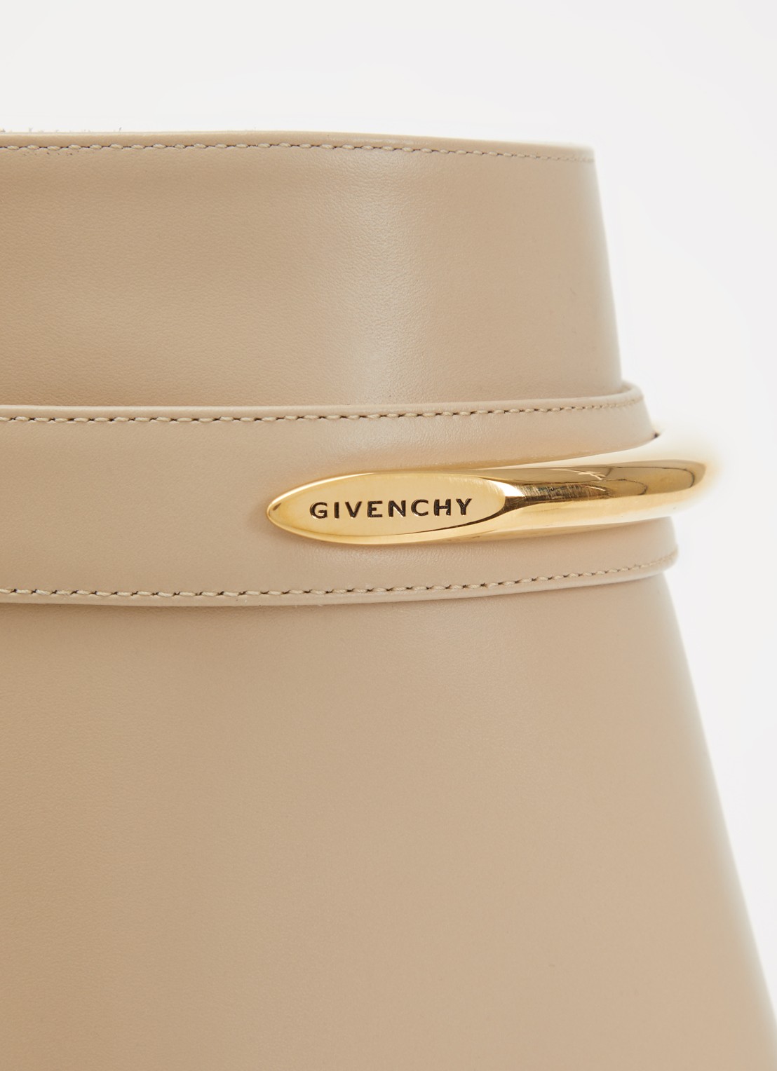 Givenchy Shark enkellaarsje van kalfsleer - detail 4 beige