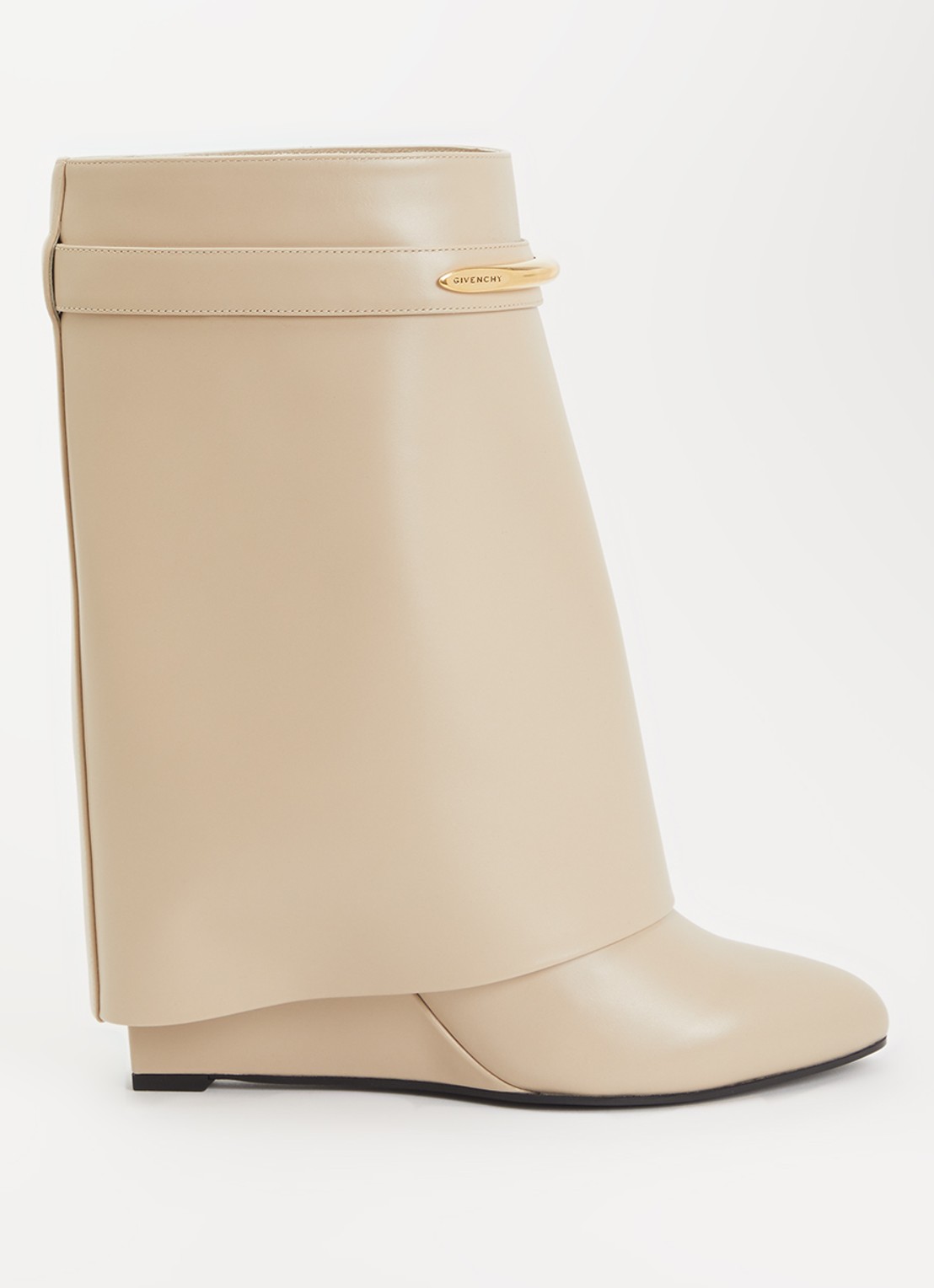Givenchy Shark enkellaarsje van kalfsleer - voorkant 5 beige